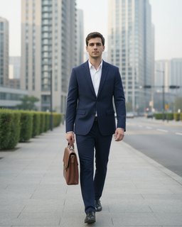 Business Modern City Commute Navy Suit Briefcase Yphuz9 Yphuz9