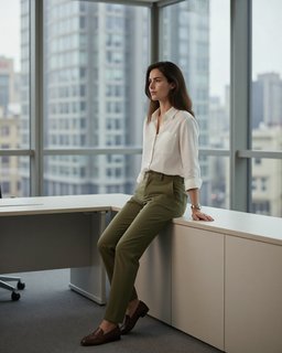 Business Modern Office Window Candid Pause Between Meetings Bspmj3 Bspmj3